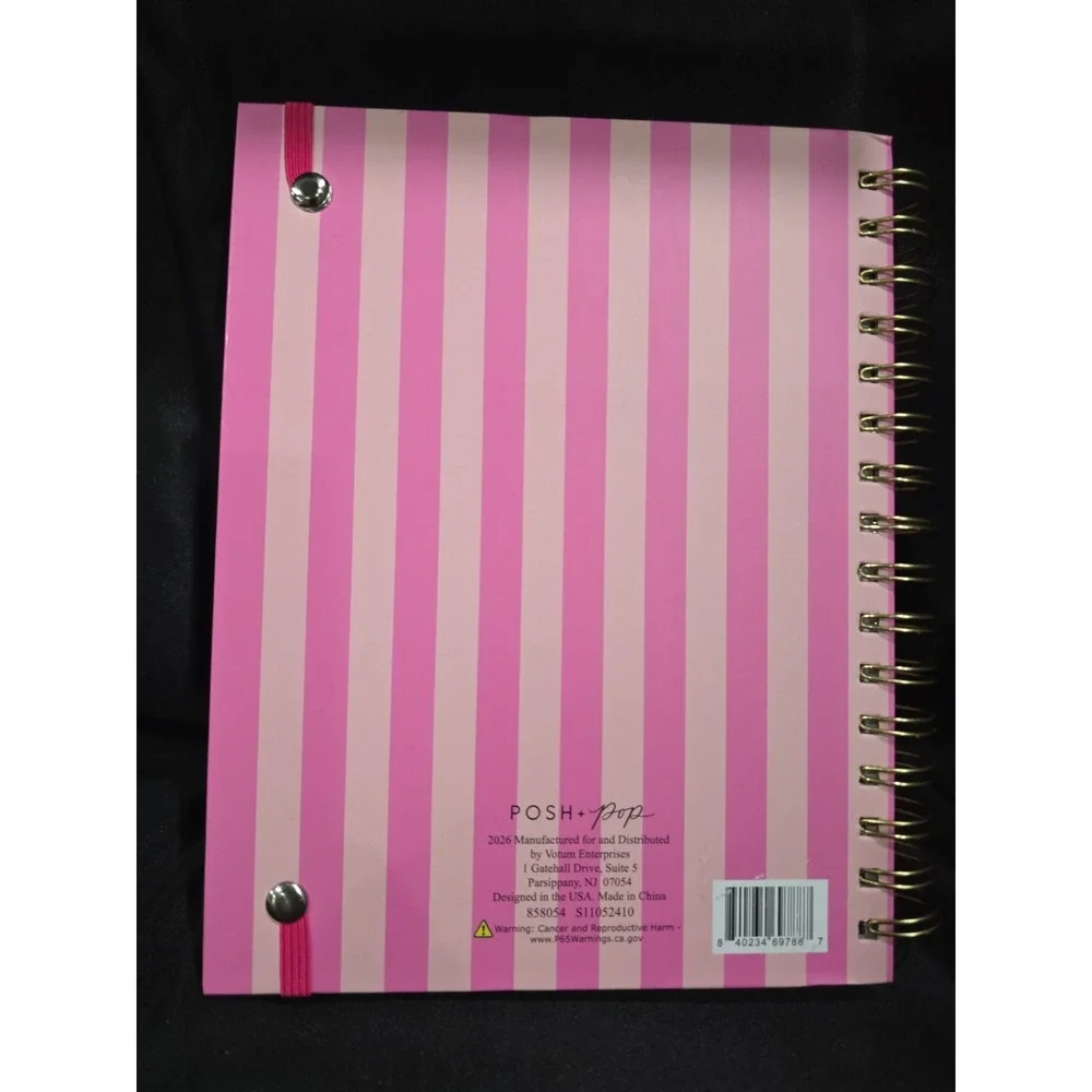 26-27 Daily Planner With Ball Point Pen, Day To Day Chaos Flowers And Bees